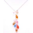 Handcrafted Gorgeous Multicolor Swarovski Top Drilled Teardrop Gift