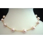 Handcrafted 15 inches Choker 22k Gold Plated Chain w/ Swarovski Pearl