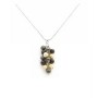 Wedding Jewelry Colletion Customize Tricolor Pearls Pendant Necklace