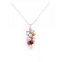 MultiColored Pearls Pendant Handmade Grape Bunch Pearls Pendant Gift