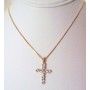 Gold Chained Necklace w/ Cross Pendant Gift All Season