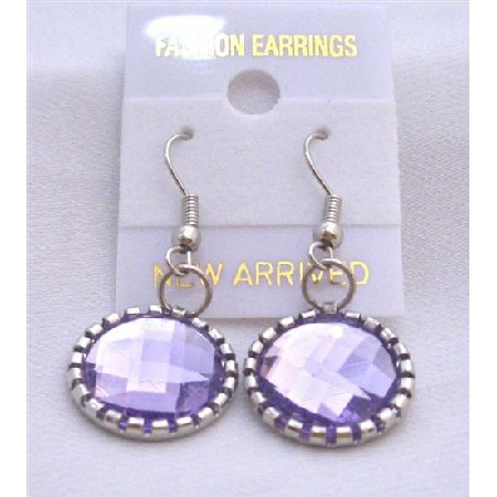 Lilac Crystals Earrings