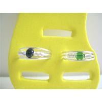 Colored & Silver Beads Adjustable Cuff Foot Toe Rings