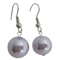 Fancy Synthetic Light Purple Pearls Earrings Earrings