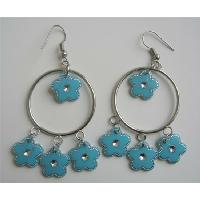 Sexy Blue Chandelier Hoop Blue Earrings Just For $1