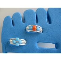 Toe Rings Adjustable In Blue And Red Silver Plated Cuff Rings Two For $1