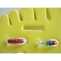 Cuff Toe Rings Adjustable In Red & Multi Colored Beads 