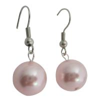 Pink Sythetic Pearls Earrings Earringss