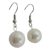 Cream Synthetic Pearls Earrings Earrings