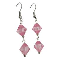 Rose Crystals Earrings Cheap Earrings Only Dollar Jewelry Simulted Rose Crystals Earrings