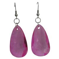 Pretty Pink Earrings Dangling Pink Polygan Bead Dollar Earrings Very Cute Sweet Color Jewelry