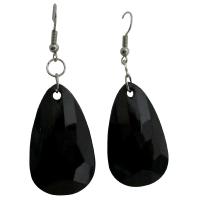 Jet Black Bead Dollar Earrings Incredible Price & Quality Polygan Shaped Bead Earrings