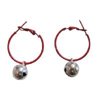Affordable Jewelry Exclusively Christmas Gift Brown Hoop Dangling Silver Jingle Bell Just For $1 Earrings