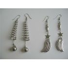 Elegant Glamorous Alloy Metal Earrings in Silver Color