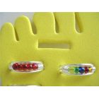 Cuff Toe Rings Adjustable In Red & Multi Colored Beads