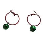Hoop Earrings with Cute Bell Dangling Absolutely Perfect For Gift Only Dollar