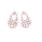 Looking For Dollar Earrings Fully Embedded White Pearls In Pear Shape