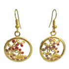 Novelty Fabulous Round Gold Plated Earrings