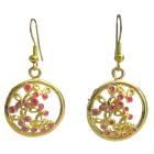 Fun Wearing Casual Affordable Gold Pink Earrings