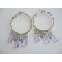 Hoop Chandelier Lite Purple Glamour Earrings