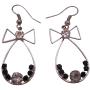 Fashionable Dangle Earrings Affordable Price Bow Shaped