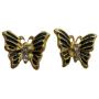 Wholesale Jewelry Painted Golden Butterfly Earrings