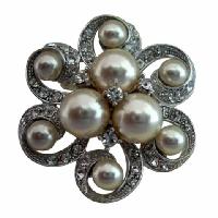 Bridal Jewelry Brooch Pearls Brooch Pin For Bridal Bridesmaides Brooch Dress