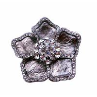 Sparkling Dreesed Brooch Pin Cubic Zircon Sophisticate Bridal Brooch Pin