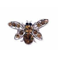 Smoked Topaz Brooch Brown Bumble Bee Classy Brooch