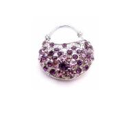Amethyst Purse Brooch Beautiful Gift Amethyst Pin Brooch :  occasion purse amethyst brooch broochself broochlovely