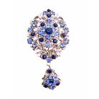 Sapphire Crystals Brooche Wedding Brooch Stylish Trendy Brooch