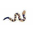 Snake Brooch Colorful Decorated with Cubic Zircon Brooch Pin