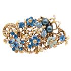 Exquisite Marvelous Brooch Indicolite Jonquil Crystals Boquet Brooch