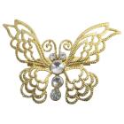 Artistically Designed Golden Butterfly Affordable Brooch Gift Jewelry