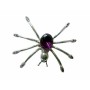 Stunning Austrian Amethyst Crystals Spider Brooch Pin