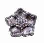 Sparkling Cubic Zircon Bridal Silver Brooch Pin