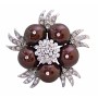 Meroon Pearls Fashionable Designed Wedding Party Brooch
