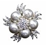 Swarovski White Pearls Wedding Brooch Ideal for the Bride or Bridesmaid