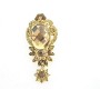 Golden Dangling with Sparkling Smoked Topaz Lite Colorado Brooch
