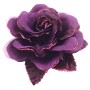 Multi Layered In Purple Organza Flower Brooch For Dresses Classy Style