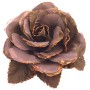 Soft Cocoa Color Flower Brooch Perfect Shade For Wedding & Hair Bun