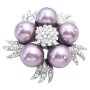 Pearls Brooch Cake Match Your Dress w/ Mauve Brooch