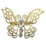 Artistically Designed Golden Butterfly Affordable Brooch Gift Jewelry