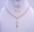 AB Golden Shadow Swarovski Crystals Necklace w/ AB Briollette Drop Down Bridal Wedding Jewelry Set