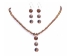 Swarovski Crystals Handmade Custom Jewelry Smoked Topaz Crystals Drop Down Jewelry Set Sterling Silver Earrings Necklace Set