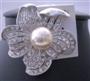 Sparkling Crystals Genuine Pearls Rhinestones Imitation Pearl Gold Tone Silver Tone Fancy Brooches