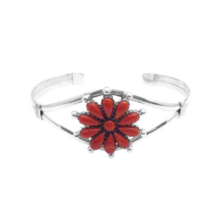Birthday Gift For Mom Sophisticate Gift Sterling 925 Floral Coral