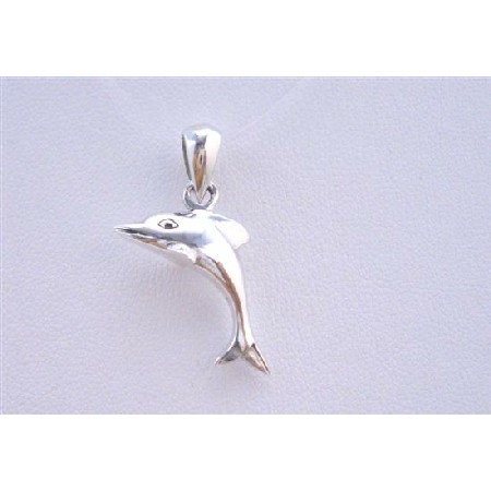 Cute Sterling silver Dolphin Pendant Weight 3.6 gms