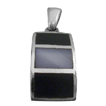Her Gift Mother Of Pearls Square Sterling Silver Pendant
