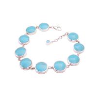 Gift Presents Online Sterling Silver Attractive Turquiose Bracelet from fashionjewelryforeveryone.com